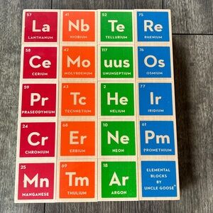 Sealed New Uncle Goose Periodic Table Element Wood Blocks Set gift chemistry